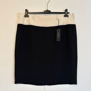 Lane Bryant Black and Cream Pencil Skirt 18 NWT